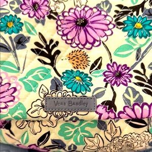 Vera Bradley Multicolor Floral Quilted Bag Wirh Matching Wallet